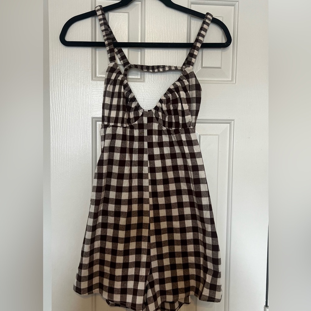 Princess Polly Harlie Romper Brown